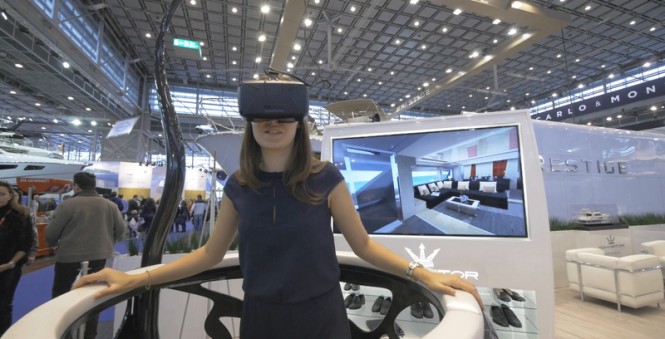 Dominator super yacht ILUMEN brought to life by virtual reality at the 2015 Dusseldorf Boat Show