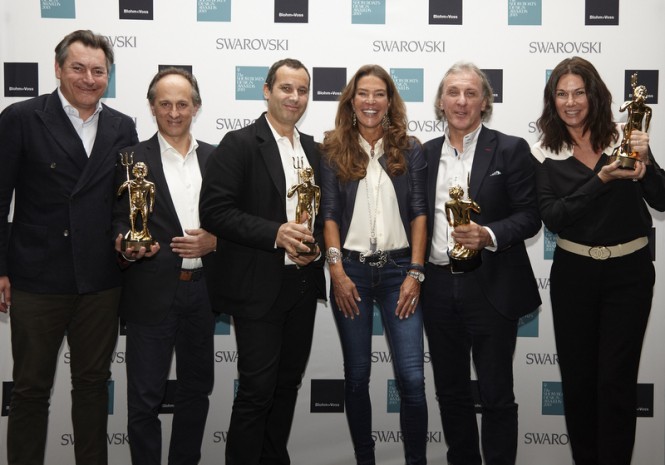 Four Neptune Trophies for 73m Perini Navi superyacht GRACE E