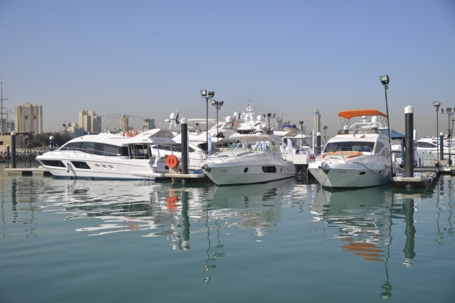 Gulf Craft fleet at the Kuwait Yacht Show