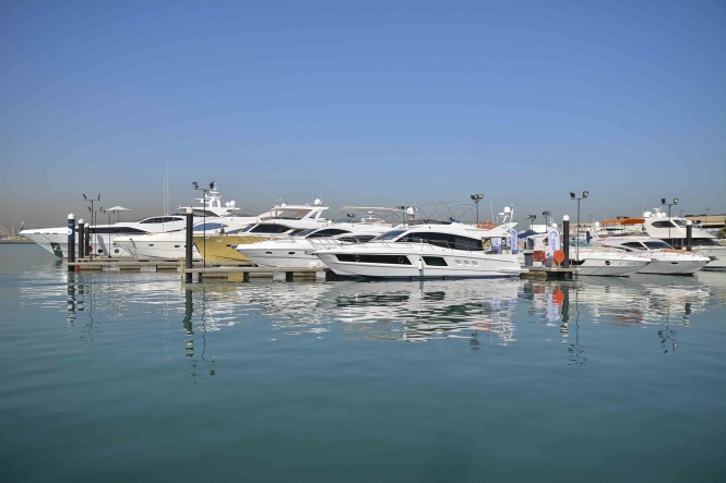 Gulf Craft's line-up of luxury yachts at the 2015 Kuwait Yacht Show