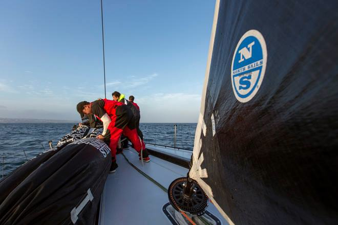 KZ furler during training on board superyacht Comanche