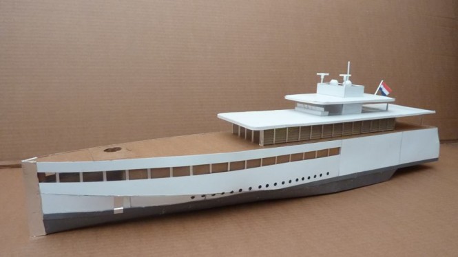 Latest project of Cardboardyachts inspired by Feadship motor yacht VENUS