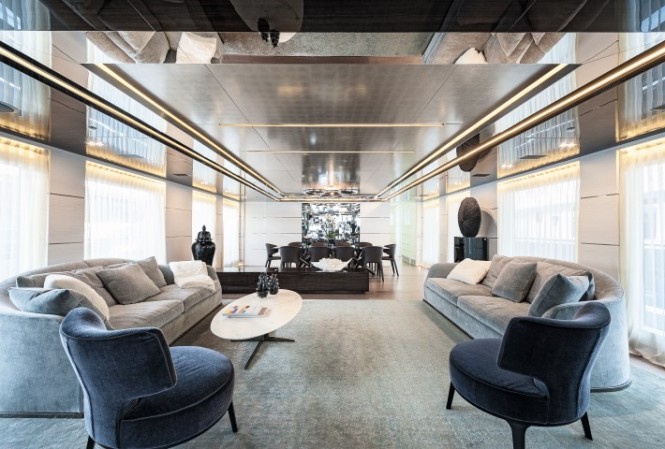 Luxury motor yacht Entourage with interior design by Dragana Maznic