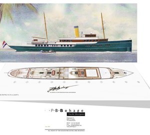 Latest mega yacht RETRO 70.70m concept by PB Behage