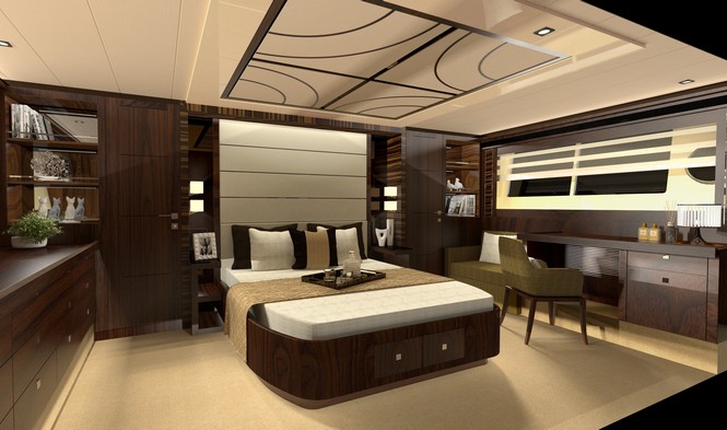 Luxury yacht V80 by Horizon - Cabin