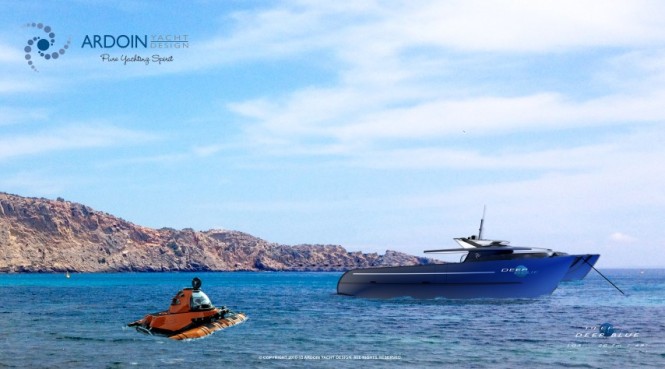 Luxury yacht support vessel DEEP BLUE