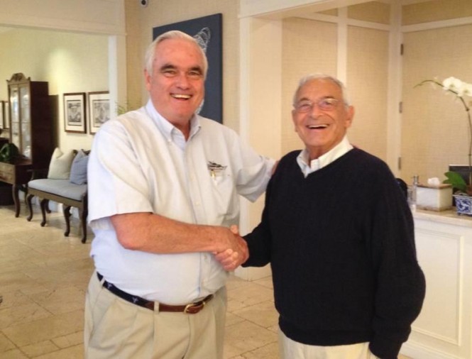 Michael Joyce, CEO of Hargrave with Gigi II owner Anthony Simboli