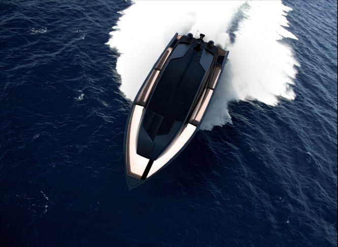 Motor yacht Isurus concept - top view