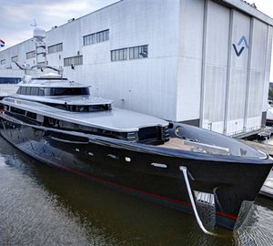 Dubois-designed luxury yacht KISS launches from Feadship
