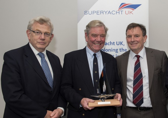 Piers Wilson receives inaugural Superyacht UK Lifetime Achievement Award - Photo credit to onEdition 2015