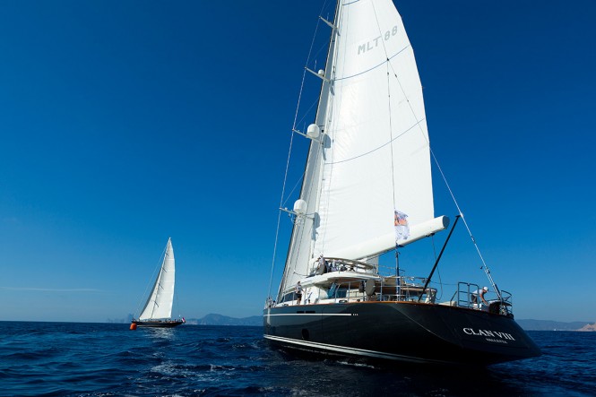 Superyacht Clan VIII - The overall winner of the 2014 Ibiza Rendezvous Superyacht Regatta
