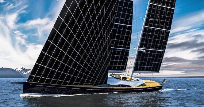 Superyacht Helios under sail