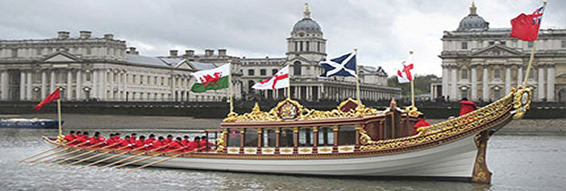 The Queen's Row Barge 'Gloriana'