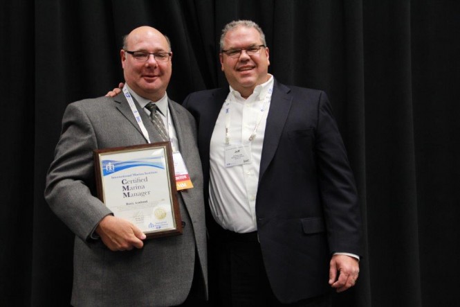 Westrec's Barry Armband CMM with Jeff Rose Marinas International and AMI Chairman