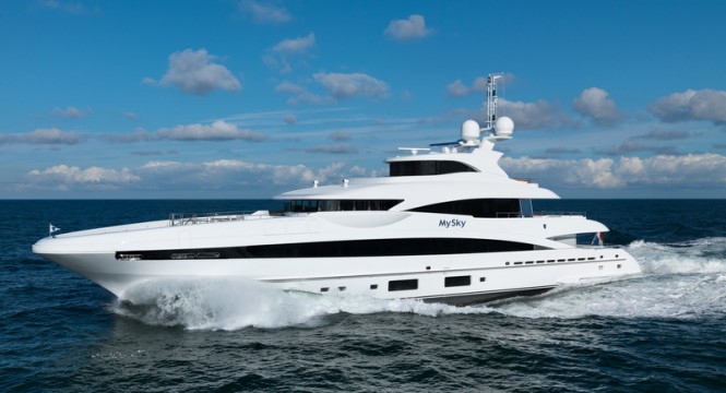 Heesen superyacht My Sky - Photo by Dick Holthuis
