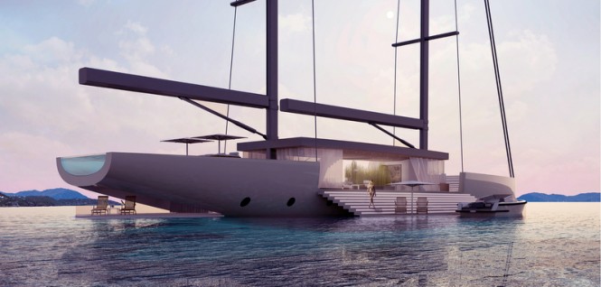 55m sailing yacht SALT concept by Lujac Desautel - Image credit to Lujac Desautel