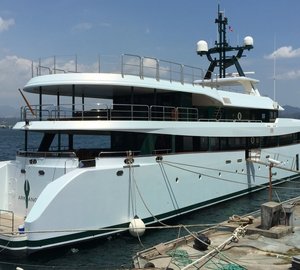 55m motor yacht ARK ANGEL wrapped by HYS Yachts