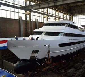Brodosplit launch 60m motor yacht KATINA designed as a luxury charter yacht