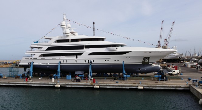 63m Benetti superyacht FB264 at launch