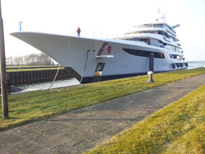 92m Feadship mega yacht Royal Romance (hull 1005) - Image credit to Sailing Nature