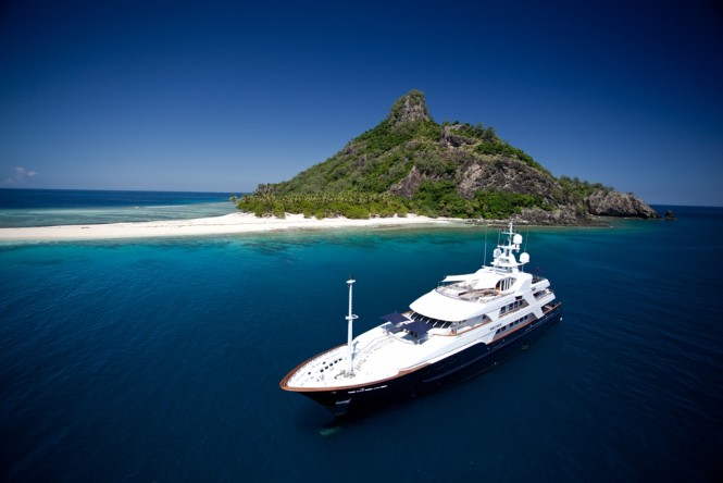 A Superyacht in the enchanting South Pacific yacht holiday location - Fiji - Photo Ming Nomchong and Luke Henkel