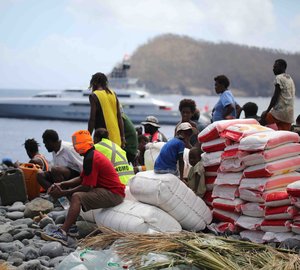 Captain Mike Gregory of motor yacht DRAGONFLY comments on relief efforts in Vanuatu