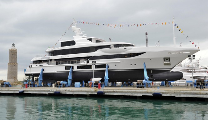 Benetti FB267 superyacht Surpina at launch
