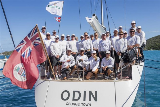 Crew of Swan 90 sailing yacht ODIN (CAY) - Photo by Rolex Carlo Borlenghi