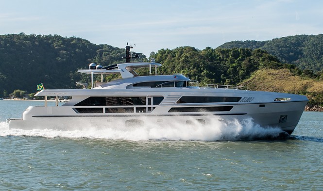 First MCP 106 LE superyacht Mars underway