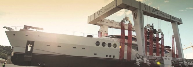 IMS Shipyard - Haul-out of a luxury motor yacht