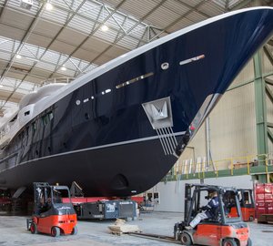 'RoFlo' Launch of new AMELS 180 motor yacht Hull 467