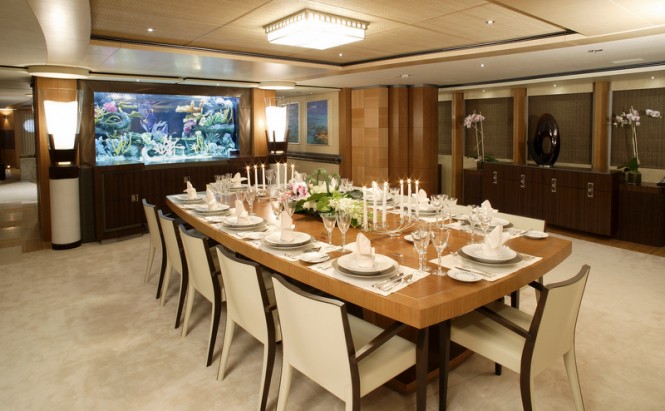 Luxury motor yacht Anastasia - Dining