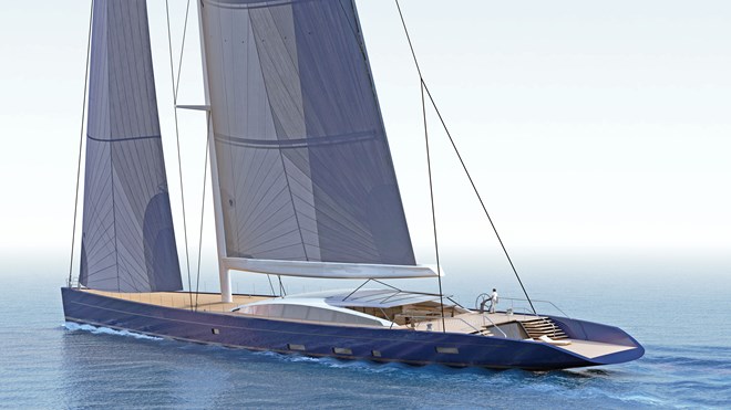 Luxury sailing yacht concept by Bill Dixon