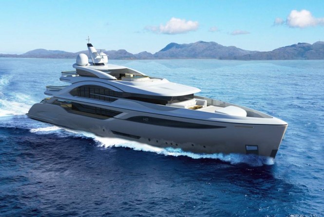 Luxury superyacht BLADE design by H2 Yacht Design