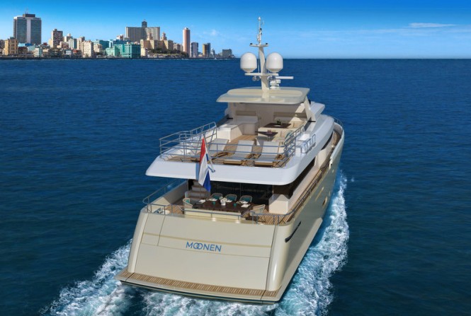 Luxury yacht Matica - aft view