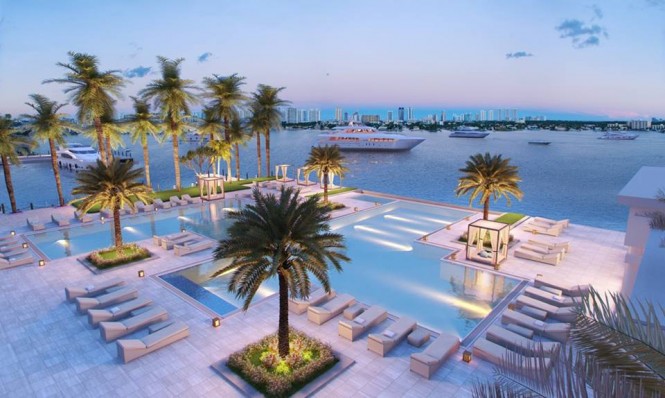 Marina Palms, a beautiful Miami yacht charter destination