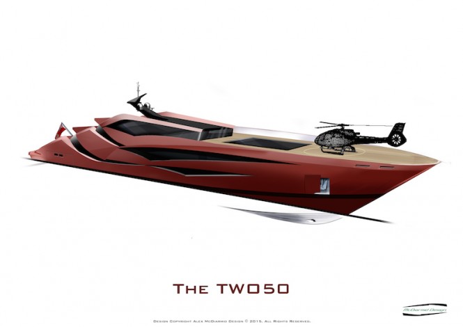 Motor yacht The TWO50 concept - front view