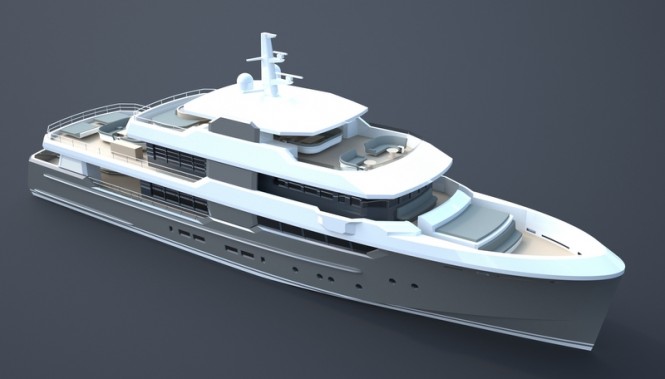 New 40m motor yacht OCEAN NOMAD concept by Van Geest Design 