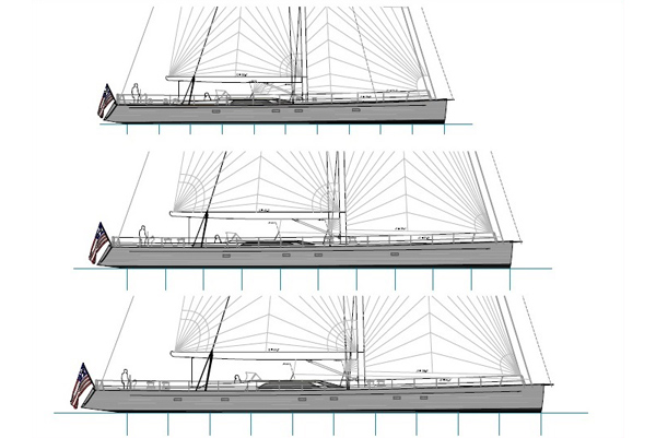 New Sailing Superyacht Line unveiled by Front Street Shipyard and Tripp Design