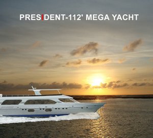 Motor yacht President 112 and President 800 Cruiser yacht under construction at President Yachts