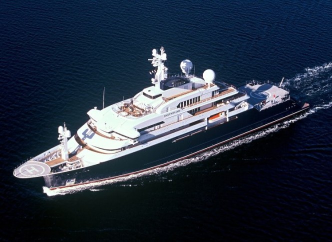Paul G. Allen’s 126m mega yacht Octopus – Photo Credit to Lurssen Yachts