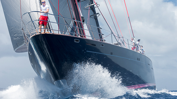 Perini Navi's 59 metre Seahawk.  Photo: Carlo Borlenghi