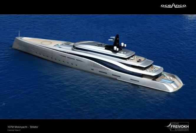 Stiletto Yacht Concept - aft view