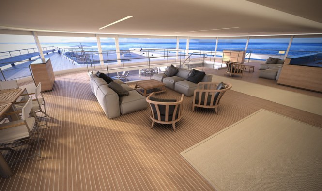 Super yacht Manifesto concept - Main Deck Saloon