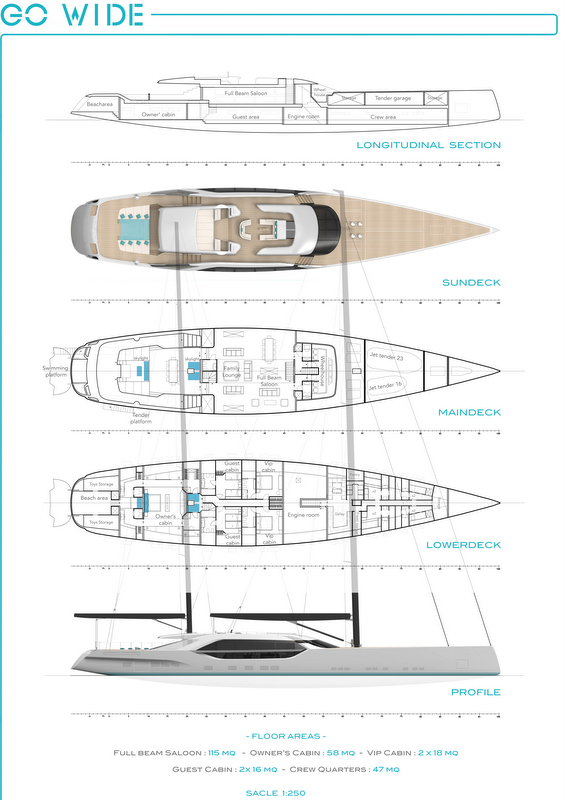 Superyacht Project GoWide - Layout