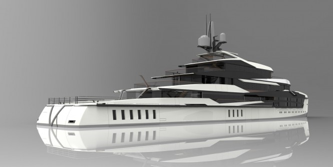 Superyacht V+A project - aft view