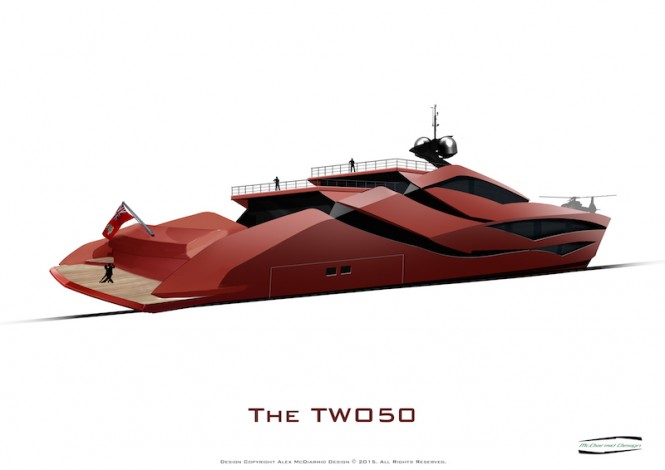 The TWO50 Yacht Concept - aft view