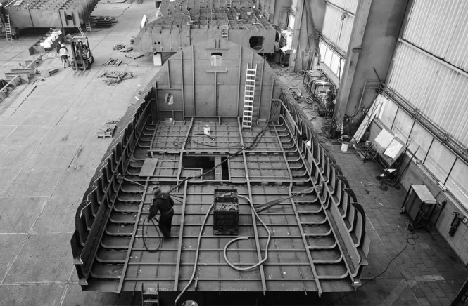 Works on Matica superyacht 