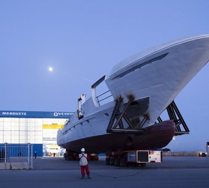 Works on superb Mangusta Oceano 42 Yacht well underway