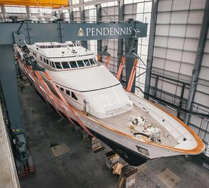 Beautiful 46m Feadship Motor Yacht CONSTANCE (ex JANA) begins refit at Pendennis